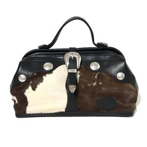 Circle Y of Yokum Tx Purse Concho Cow Hide and Leather Shoulder Bag Western